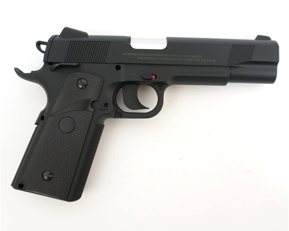 Пистолет пневматический Stalker S1911G (пластик) 120 м/с
