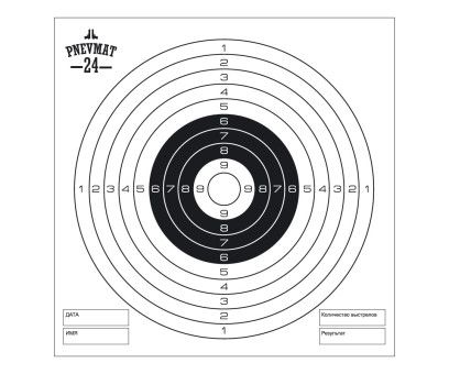 Мишень бумажная 140*140 (без логотипа) (50 шт)