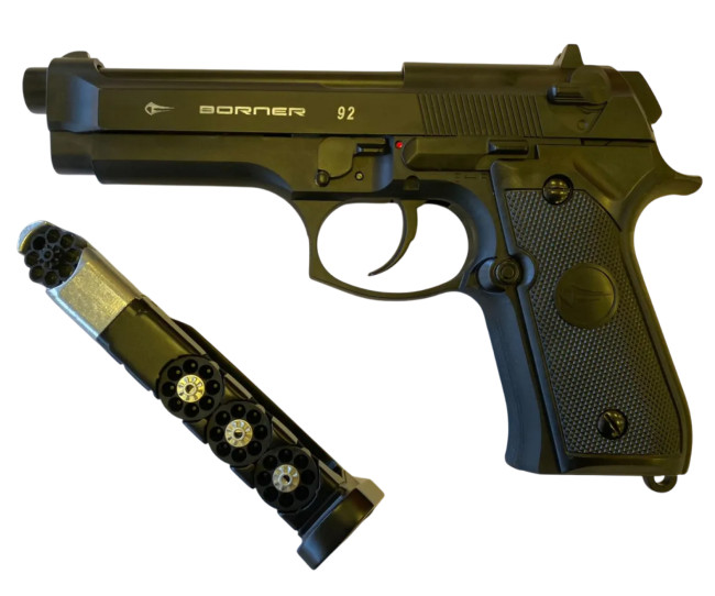 Пневматический пистолет Borner 92 Blowback (Beretta)