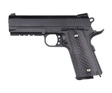 Cтрайкбольный пистолет Galaxy G.25 COLT1911PD Rail металлический, пружинный, спринг