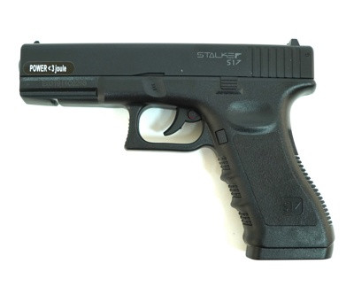 Пистолет пневматический Stalker S17 (Glock17, металл/пластик) 120 м/с, Глок 17